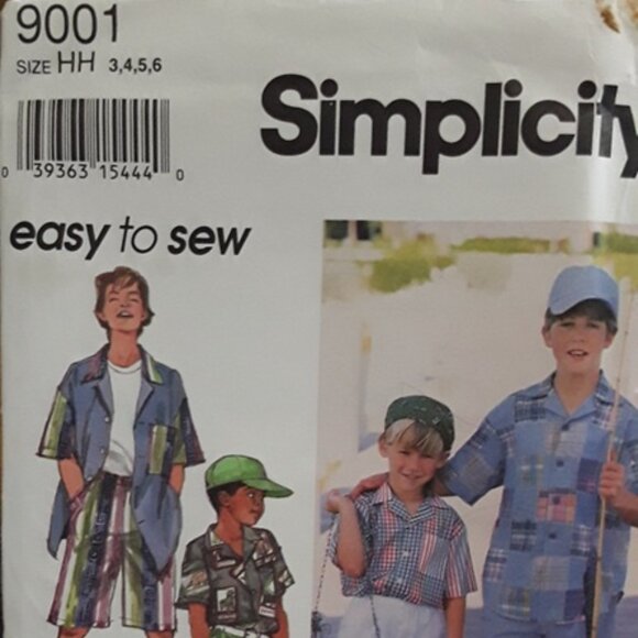 Vintage Kid's Easy to Sew Simplicity Sewing Pattern #9001 - Picture 1 of 4